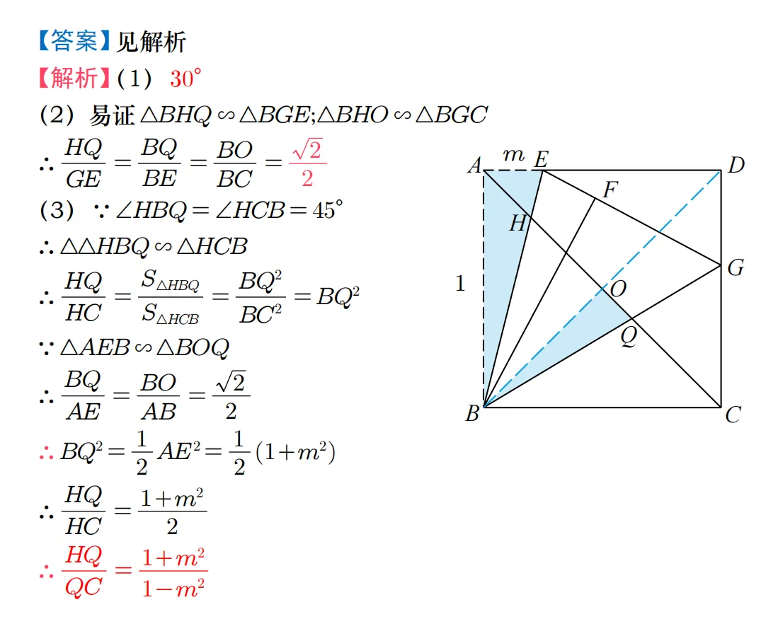 中考二模|2026杨浦二模压轴题解法分析 第11张