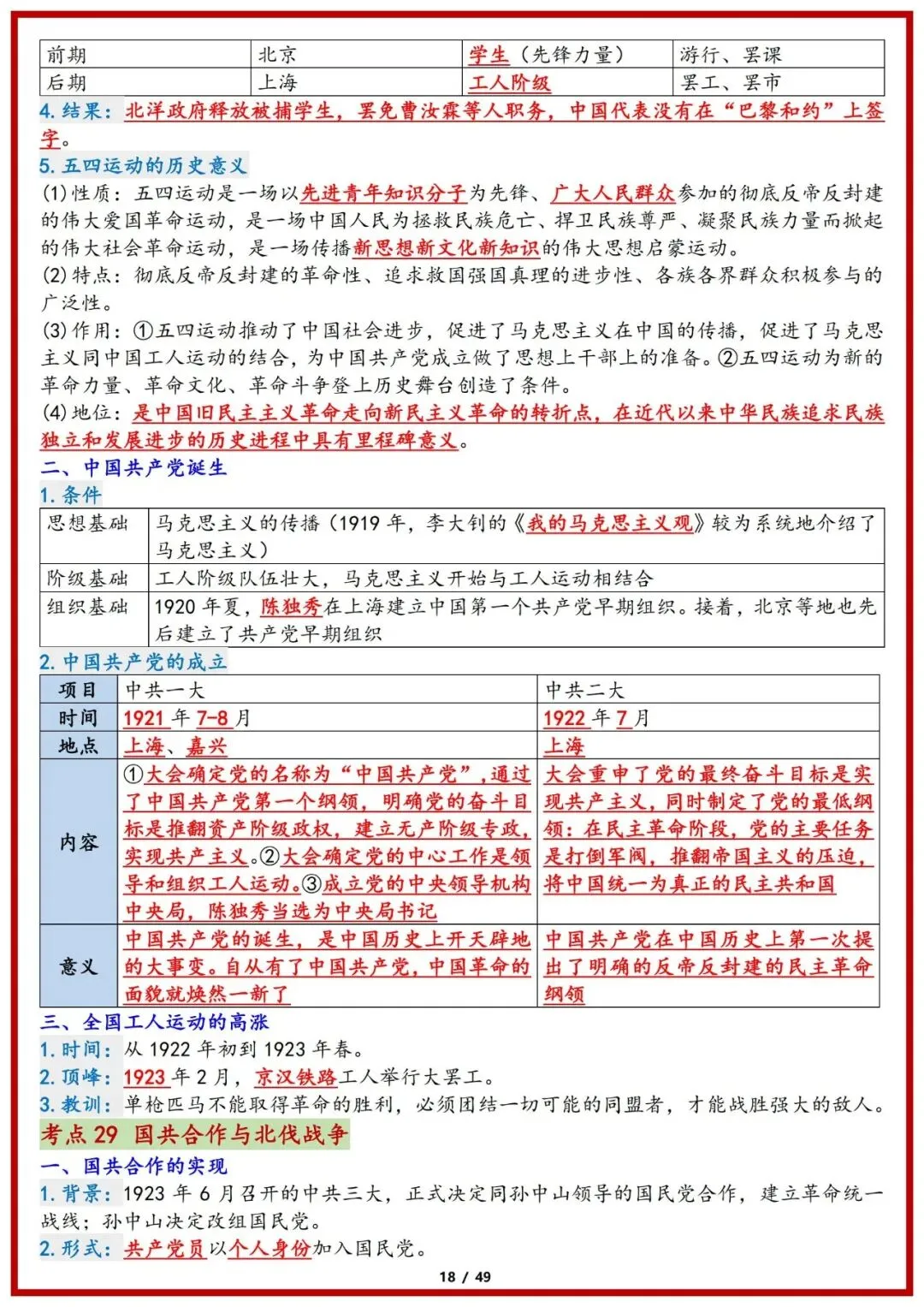 2025中考历史必背重点知识整理 完整版 第10张