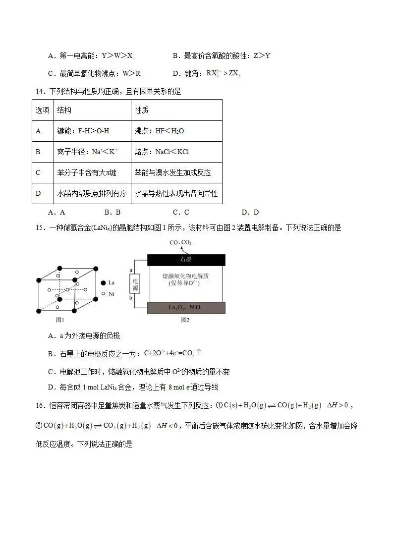 《高中试卷》广东省佛山市2026届高三下学期普通高中教学质量检测(二)化学(含答案) 第7张