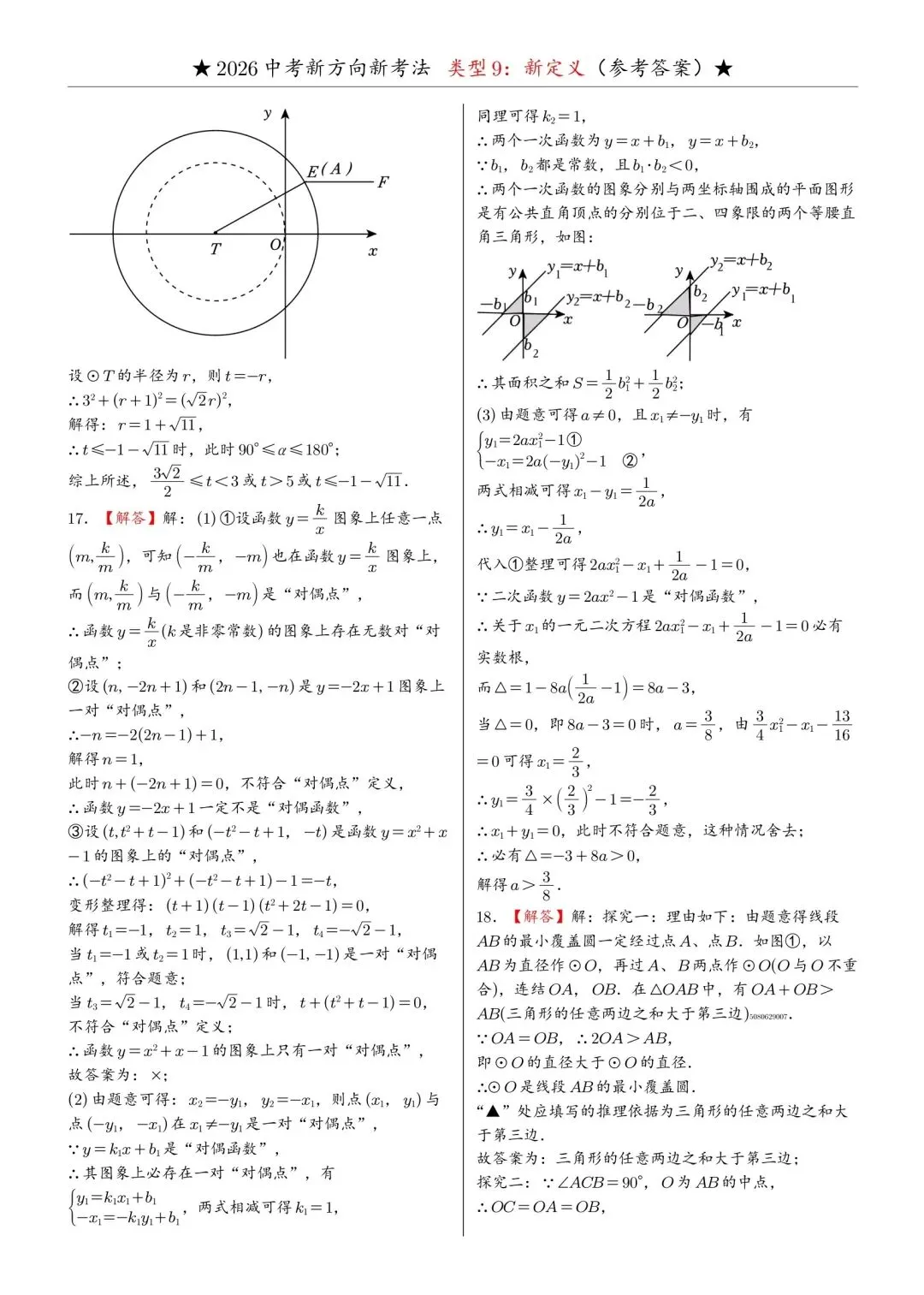 2026年中考数学必做新题型9:新定义 第19张