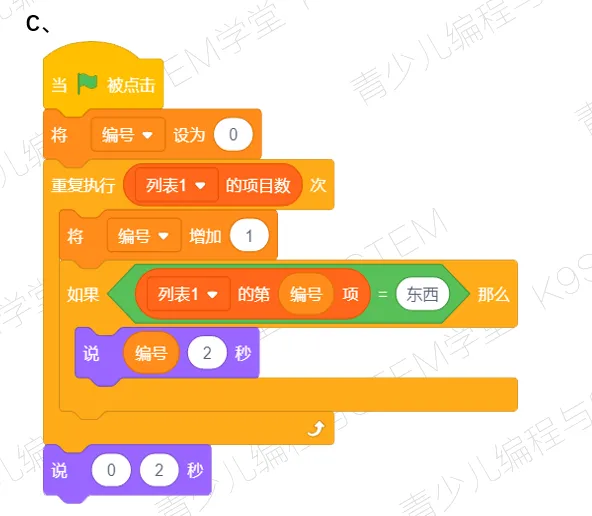 【真题练习】2026信息素养大赛图形化Scratch练习卷05 第15张