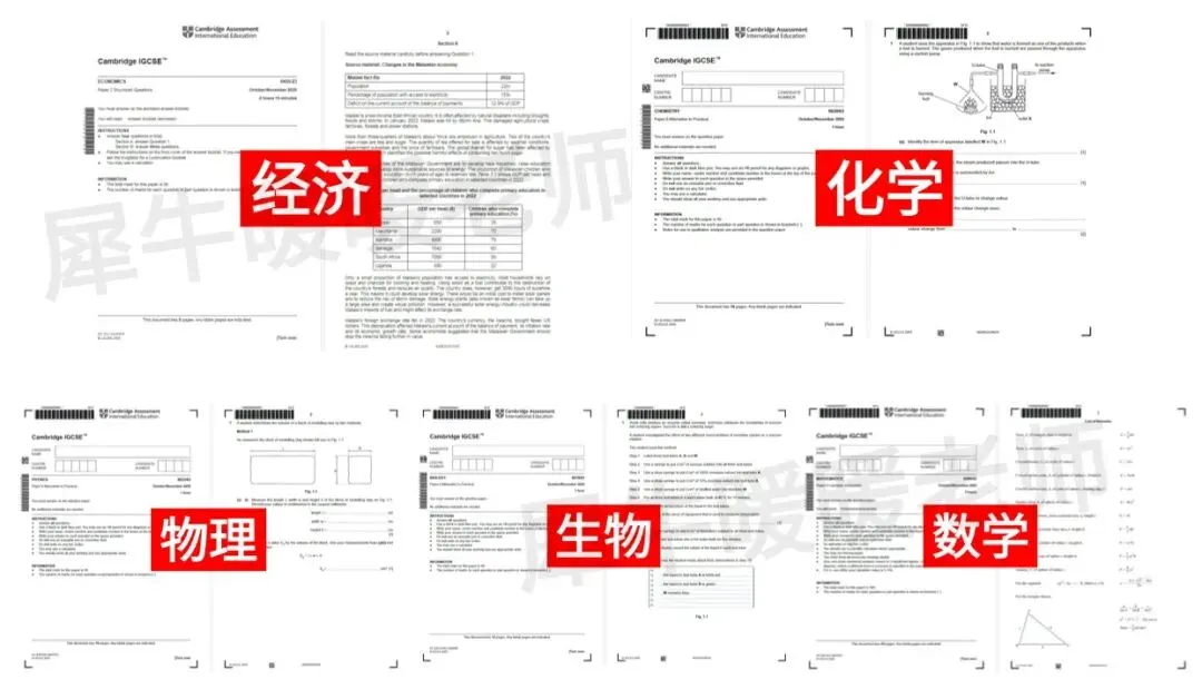2025年最新!IGCSE大考真题:数学/物理/化学/生物/经济,三大考试局覆盖! 第5张
