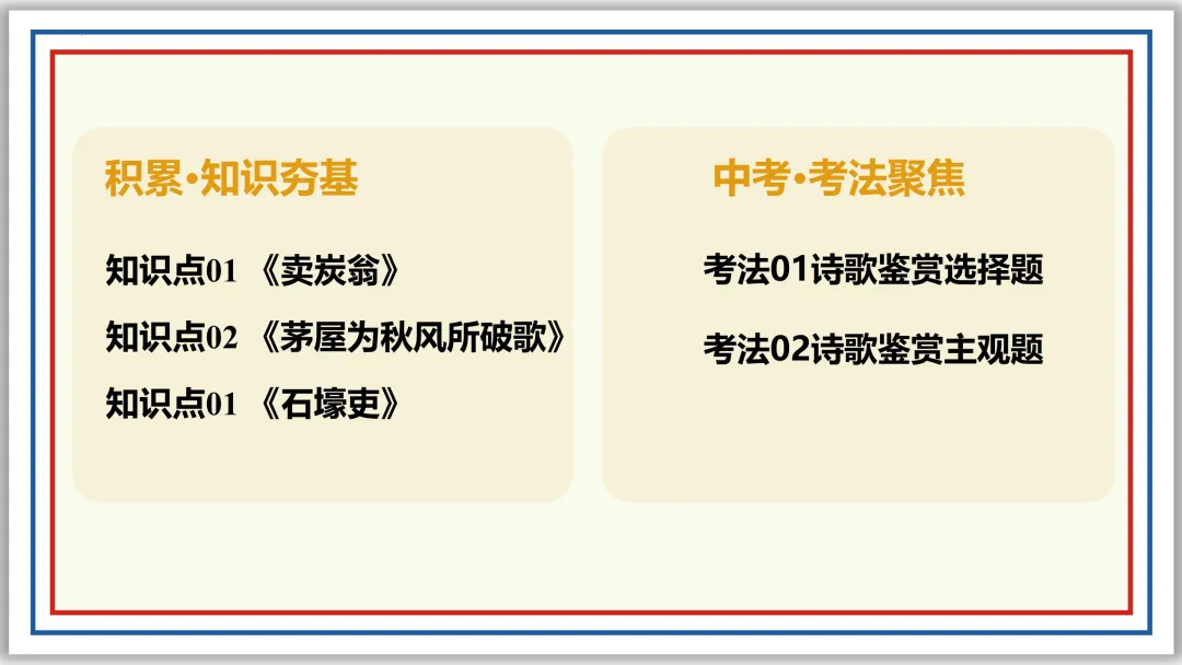 中考古诗词分主题一遍过⑨:民生疾苦(上)PPT 第12张