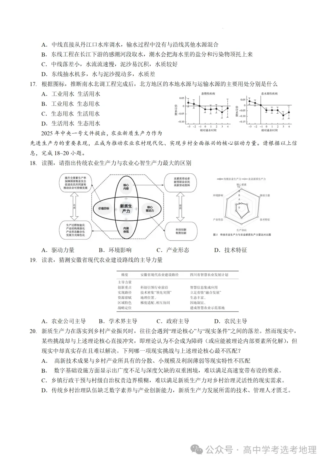 2026届江苏省普通高中学业水平选择性考试(模拟)地理试题+答案(2026.4) 第6张