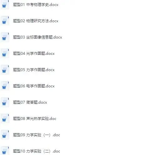 中考物理二轮复习32种题型全攻略电子版讲义 初中中考物理专题复习 第14张