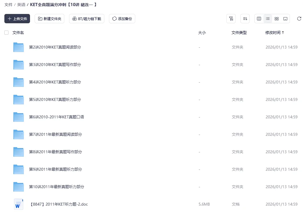 KET全真题满分冲刺课,精准提分就靠它! 第3张