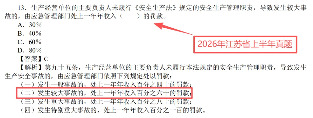法律法规压中真题了,2026年初级注册安全工程师,刷这几套试卷准没错 第7张