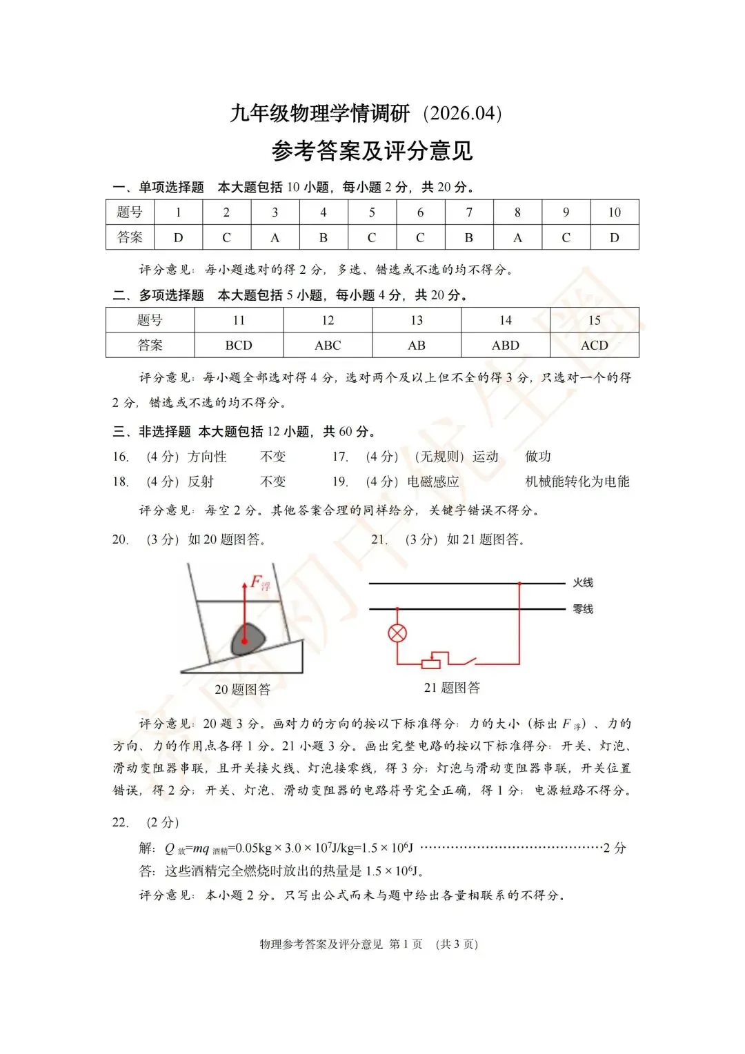 2026.4 历下区二模5科真题领取! 第18张