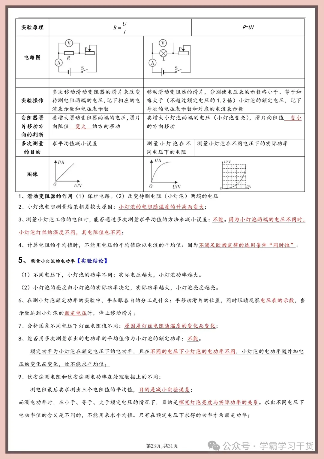 【物理实验】2026年新版中考物理实验总结 第22张