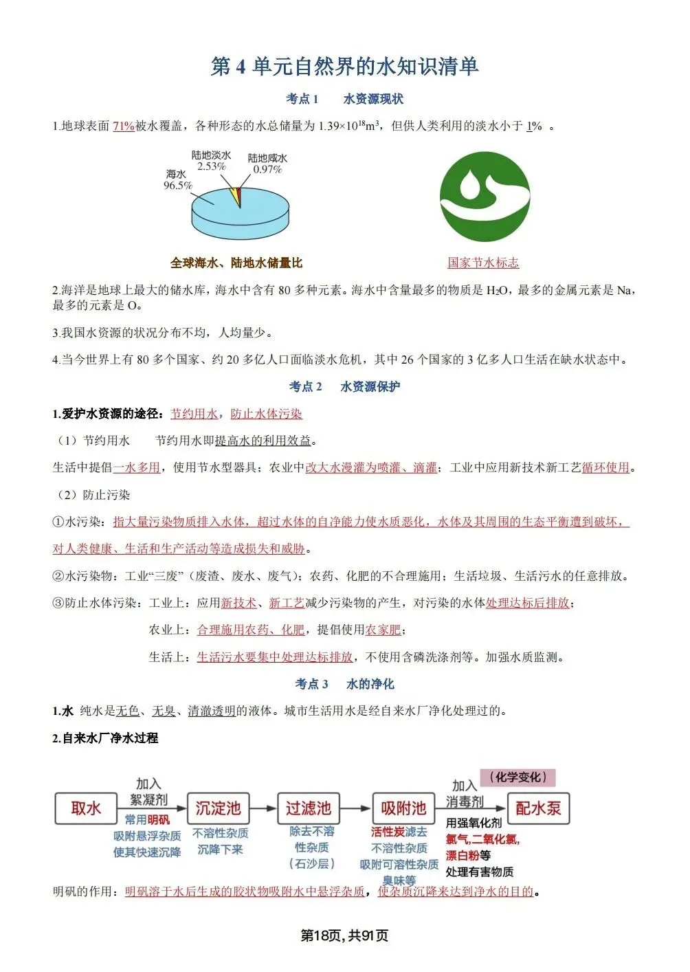 中考化学考点汇总,考前背诵,轻松90+(电子档私信点击资料获取) 第18张