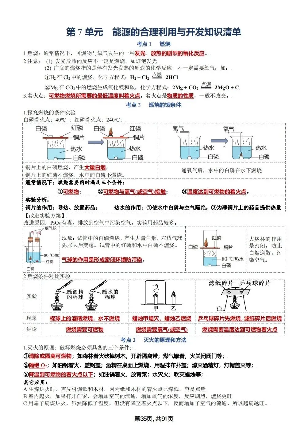 中考化学考点汇总,考前背诵,轻松90+(电子档私信点击资料获取) 第35张