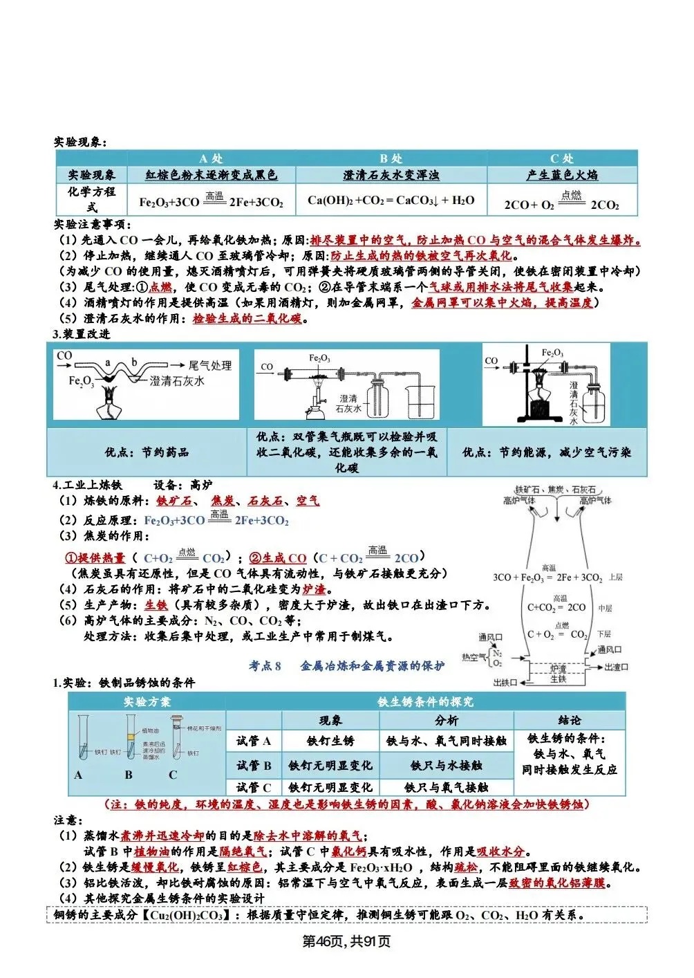 中考化学考点汇总,考前背诵,轻松90+(电子档私信点击资料获取) 第46张