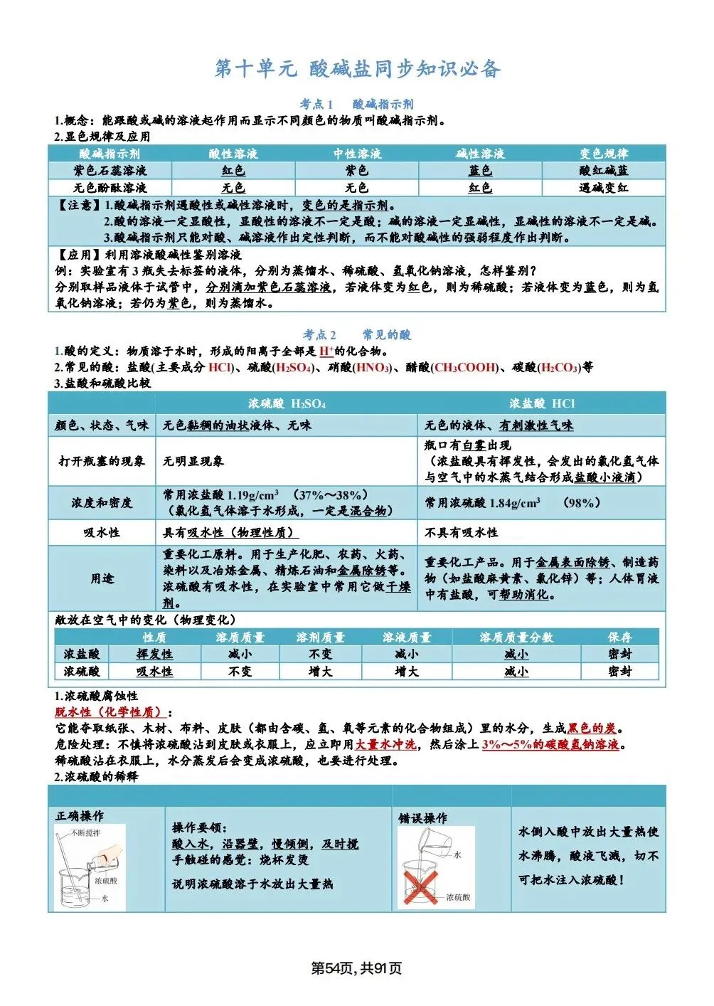 中考化学考点汇总,考前背诵,轻松90+(电子档私信点击资料获取) 第54张