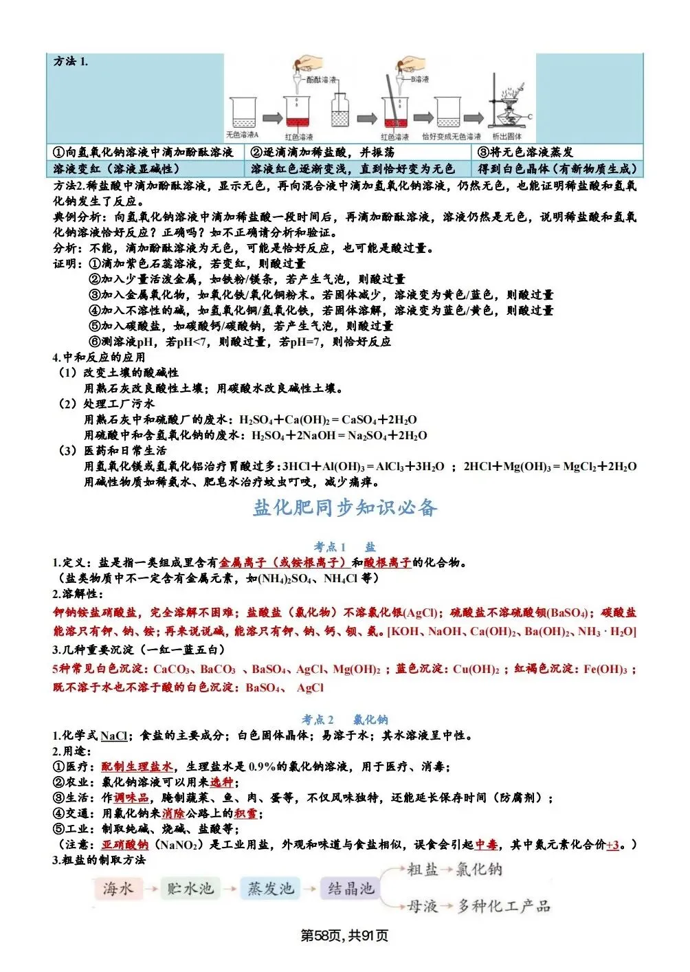 中考化学考点汇总,考前背诵,轻松90+(电子档私信点击资料获取) 第58张