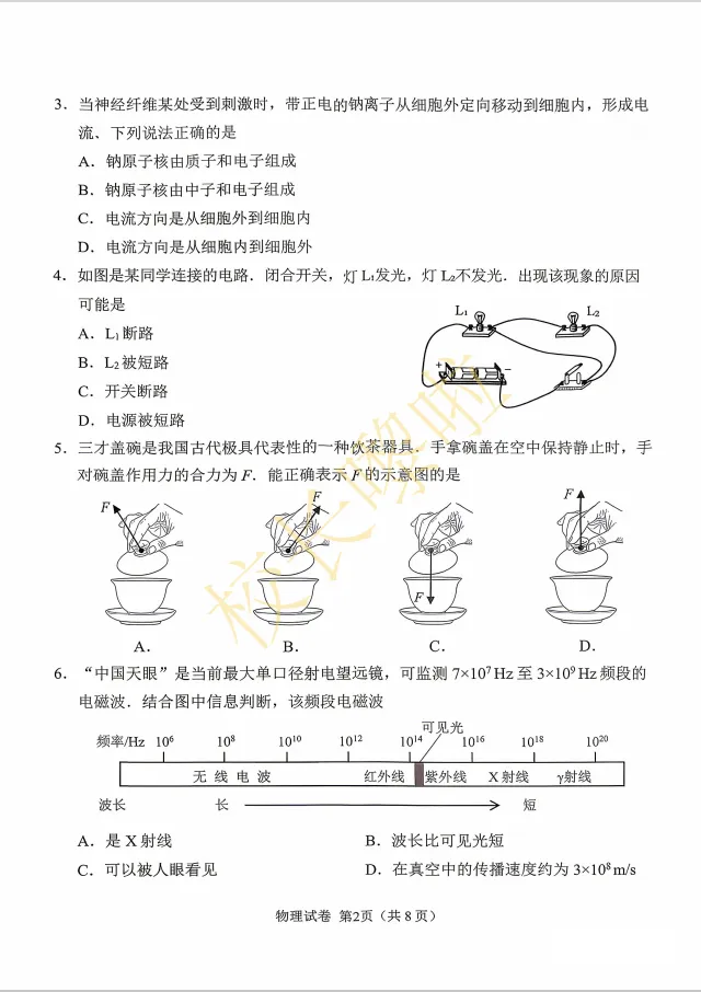 注意!广州中考一模试卷全科收集完啦! 第14张