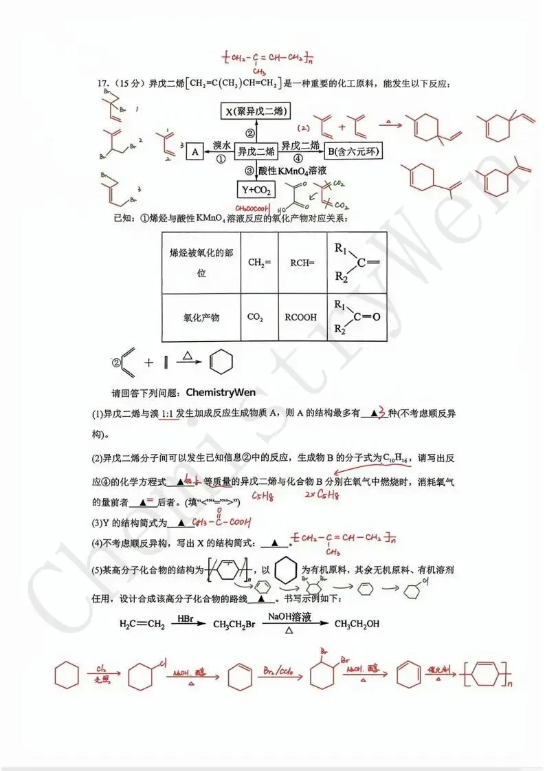 试卷精讲|2025-2026苏州西附高一下期中化学 第14张