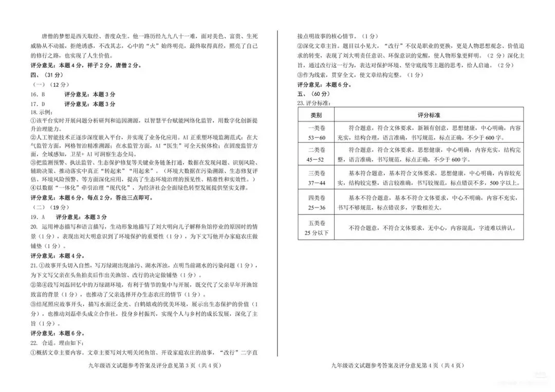 【真题】2026年山东莱芜语文二模真题及答案 第10张