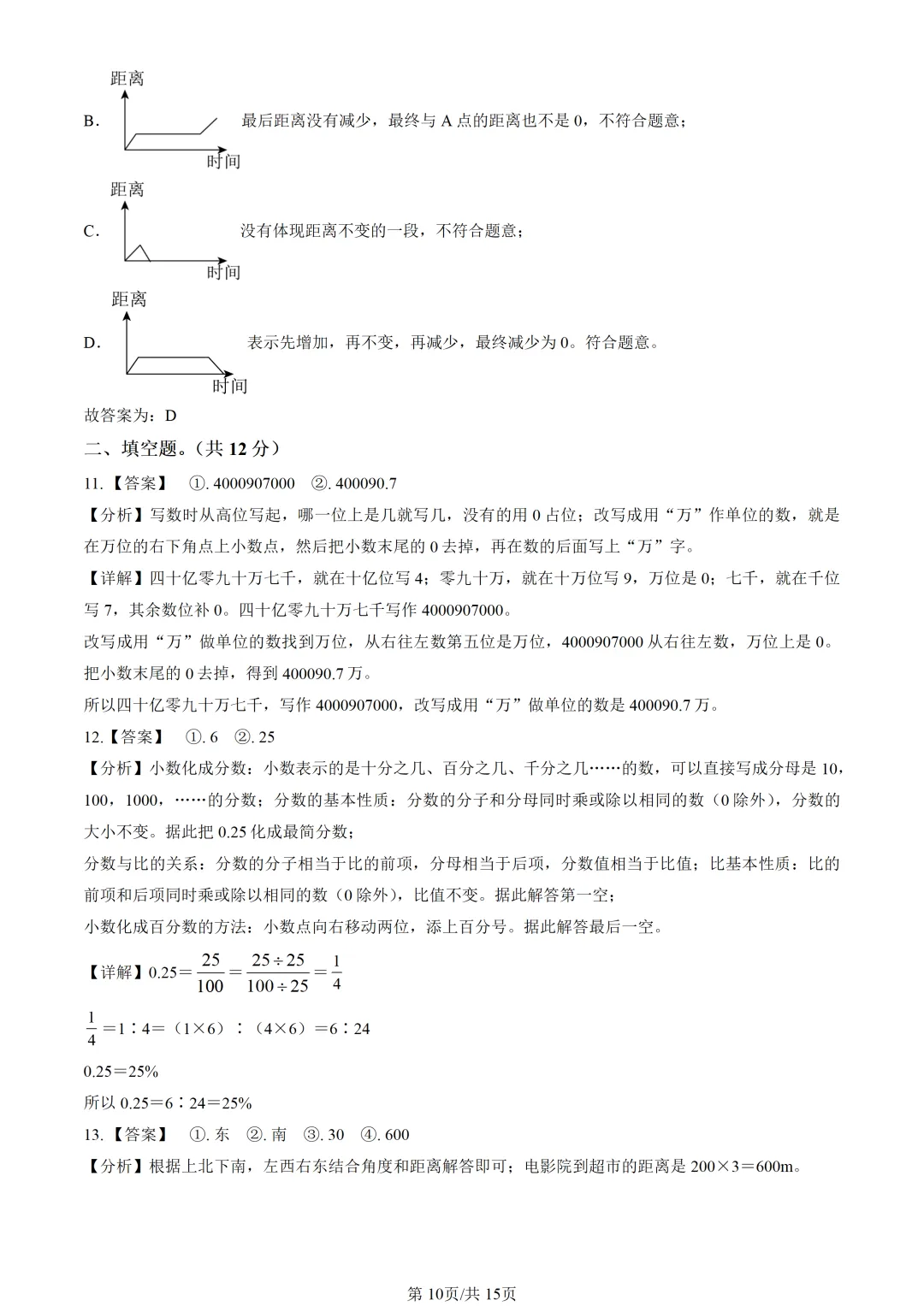 2025北京朝阳小升初毕业考数学真题 第11张