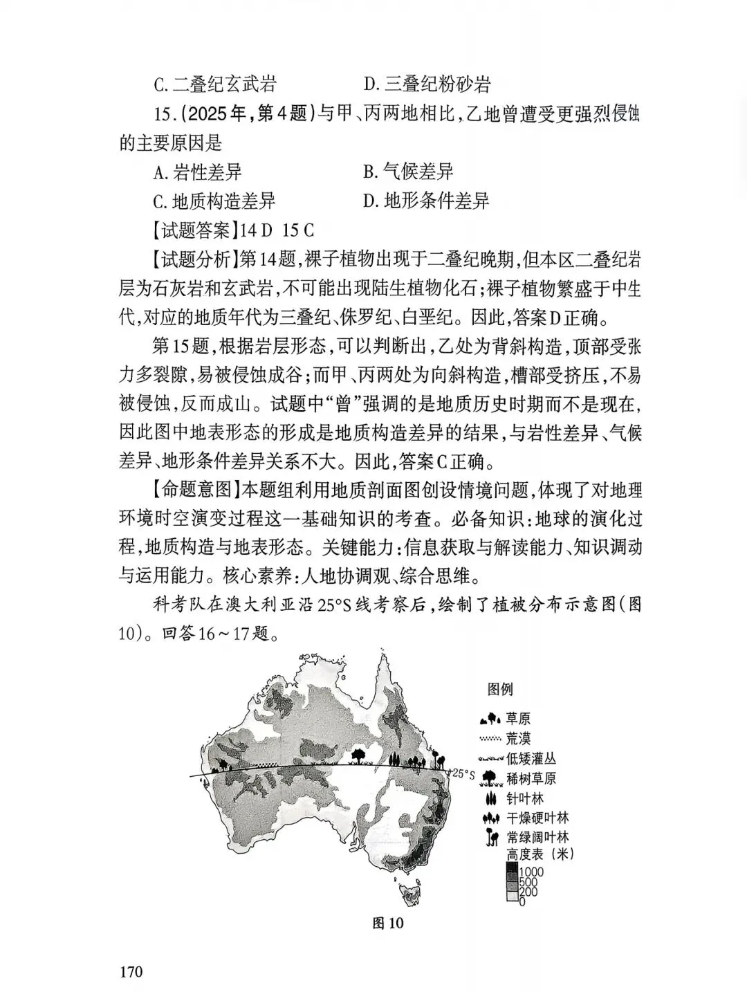 【高考真题12】2025天津高考地理真题官方解析 第10张