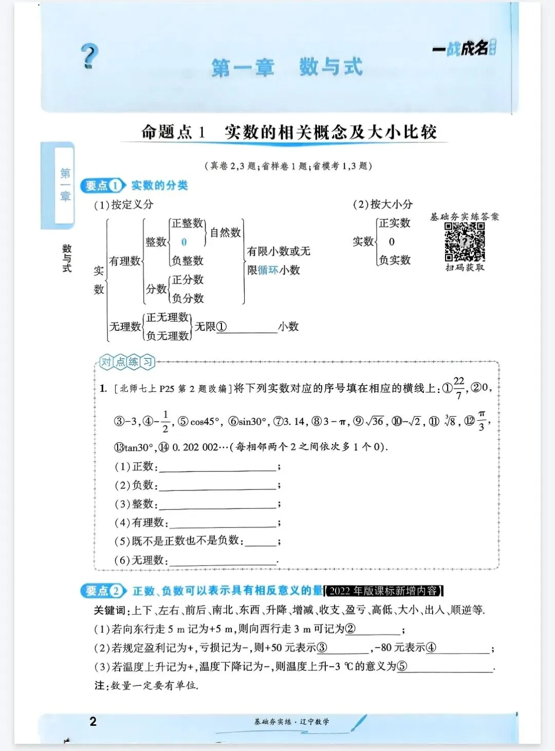 《一战成名新中考》基础夯实练-辽宁版数学丨PDF电子版,可下载打印 第1张