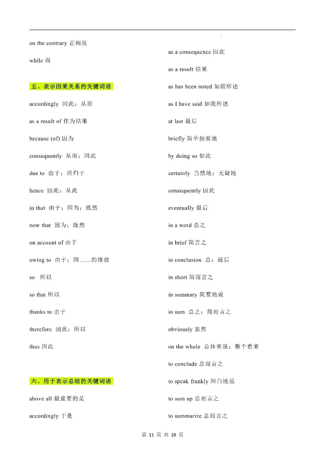中考英语丨书面表达高级词汇、万能句型、黄金句、经典言语格言 第11张