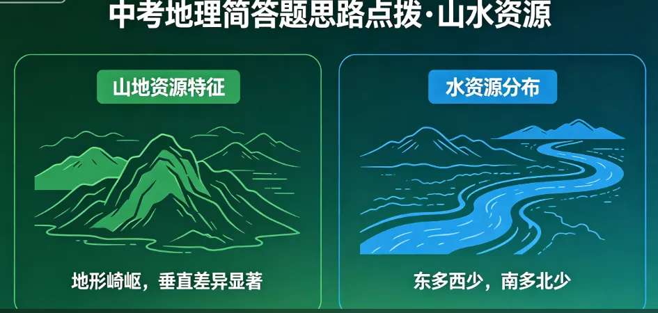 【山水资源】中考地理简答题思路点拨归纳 第4张