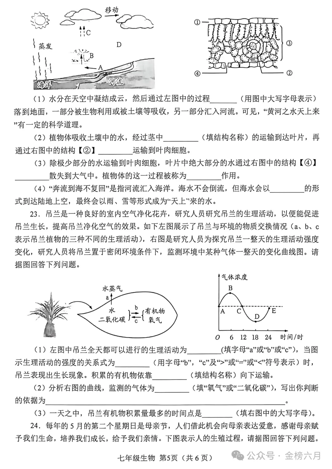 2026.4南阳市七八年级下学期期中试卷含答案(可下载) 第39张