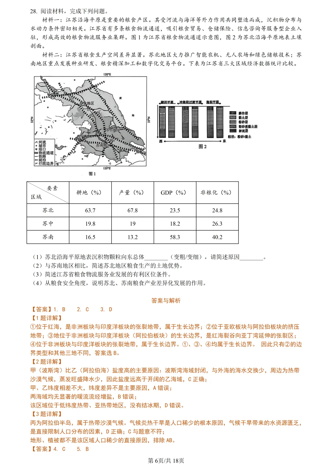 【试卷分享】台州高三·二模【地理·含答案与解析及扩展题】 第9张