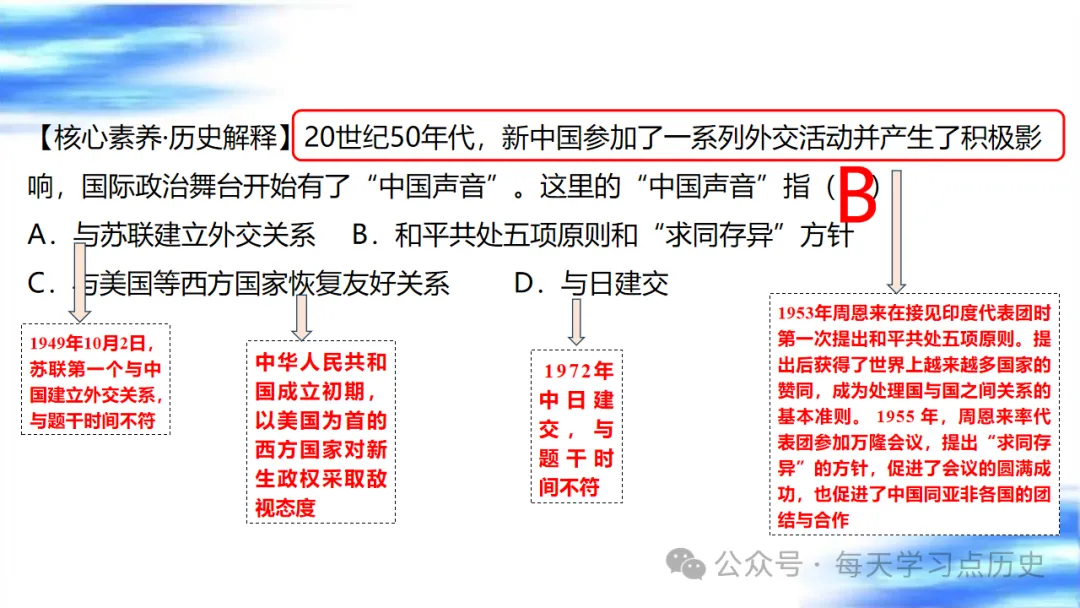 中考复习课件:中国现代史--国防建设和外交成就专题 第39张