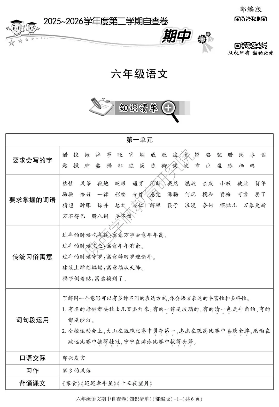 五一节后的期中考,你准备好了吗? 第6张