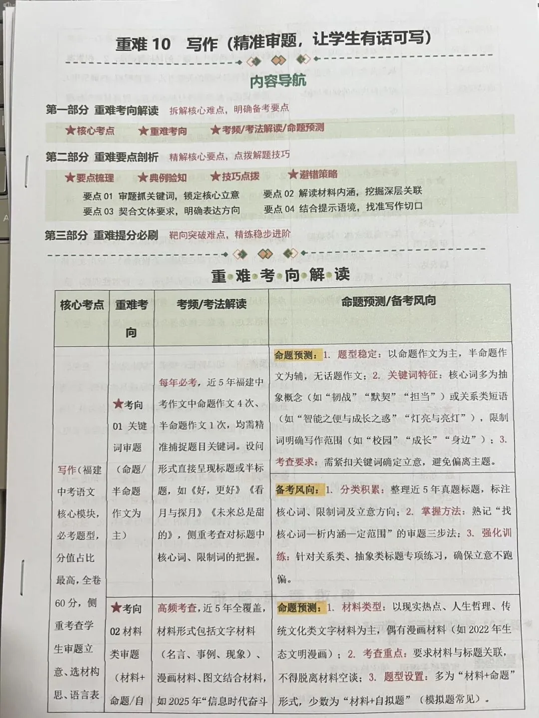 2026年福建中考语文科二检浅聊 第1张