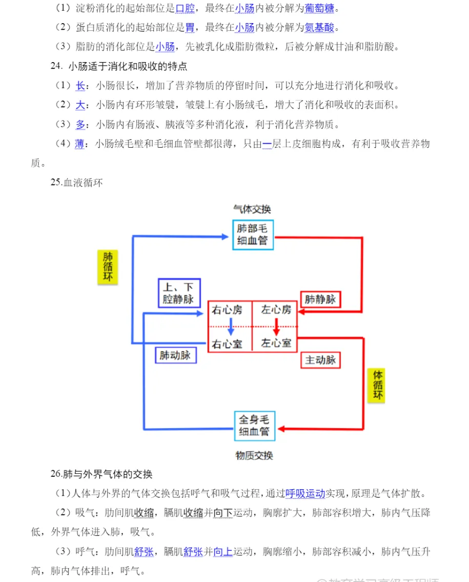 中考生物冲刺知识点分享 第5张
