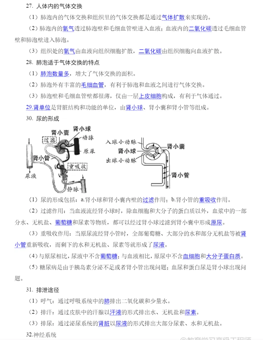 中考生物冲刺知识点分享 第6张