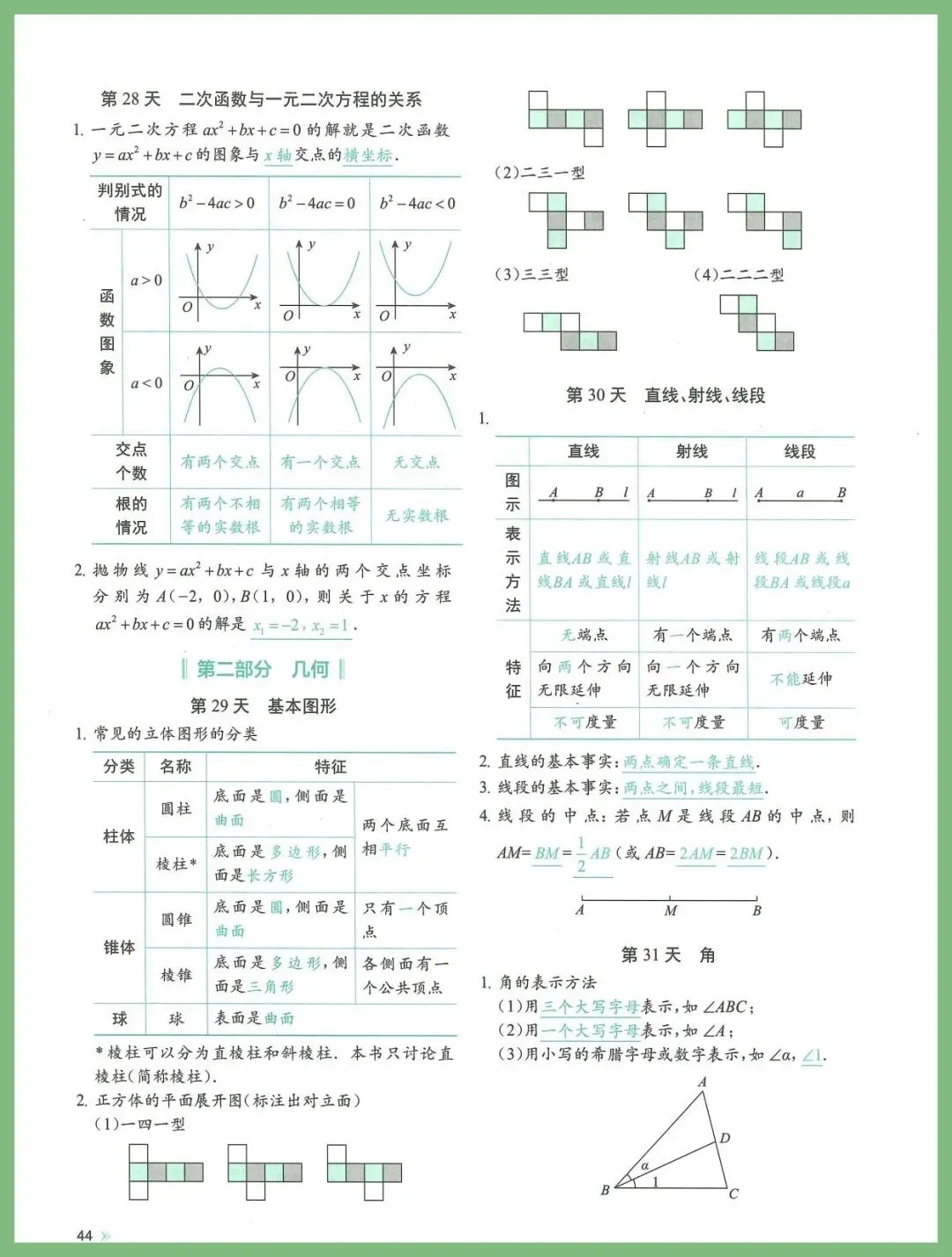 数学丨26年中考数学考点与公式每日一练 第9张