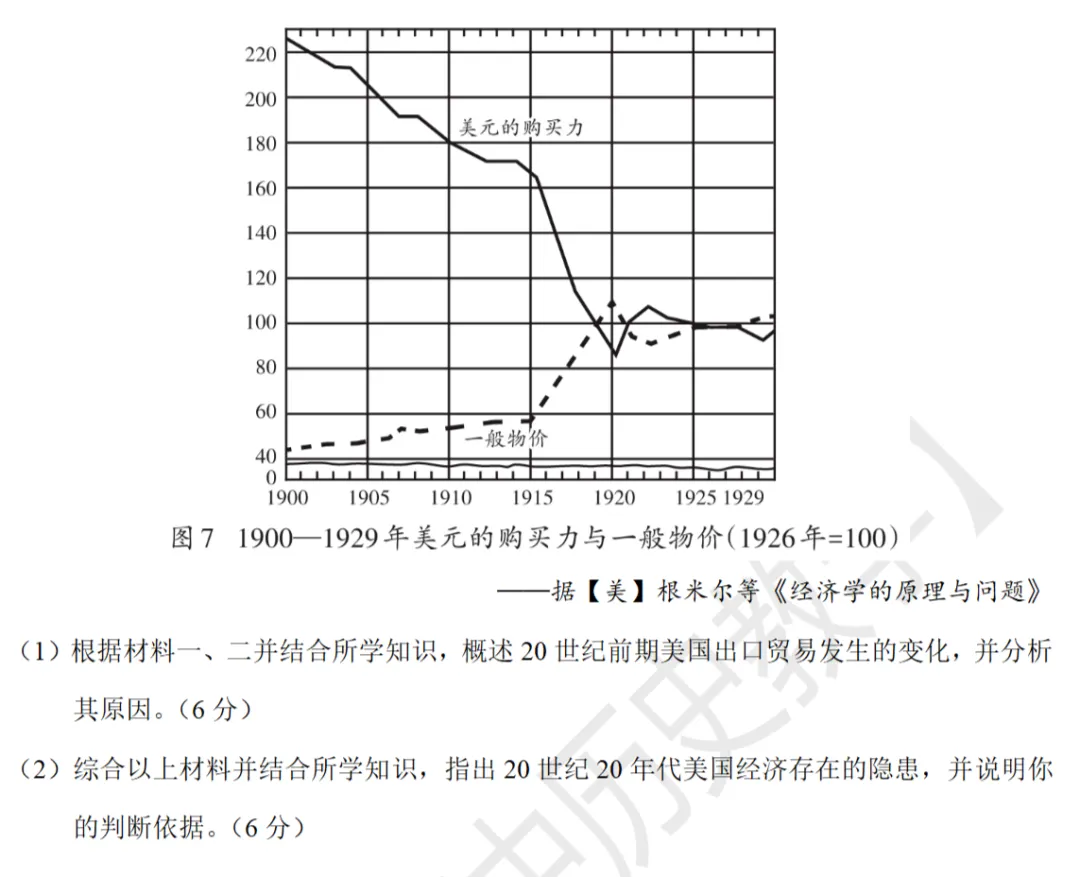 最新模考| 2026届广东省汕头市高三二模历史试题和答案 第8张