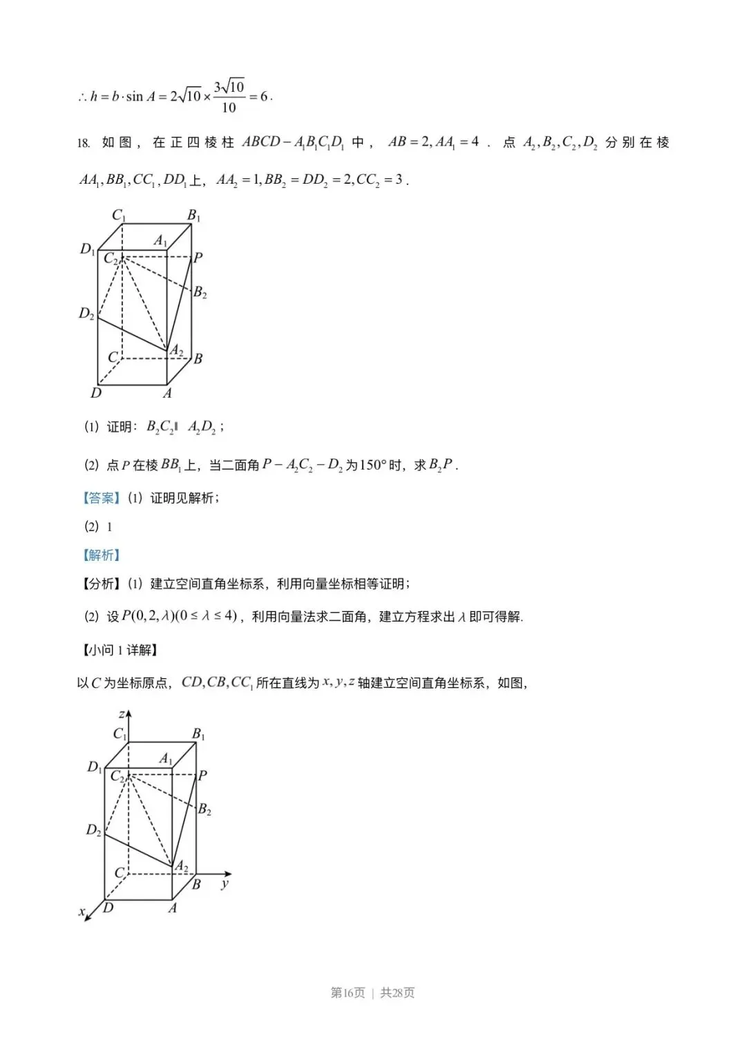 2023年高考新课标1卷数学试卷(解析版) 第16张