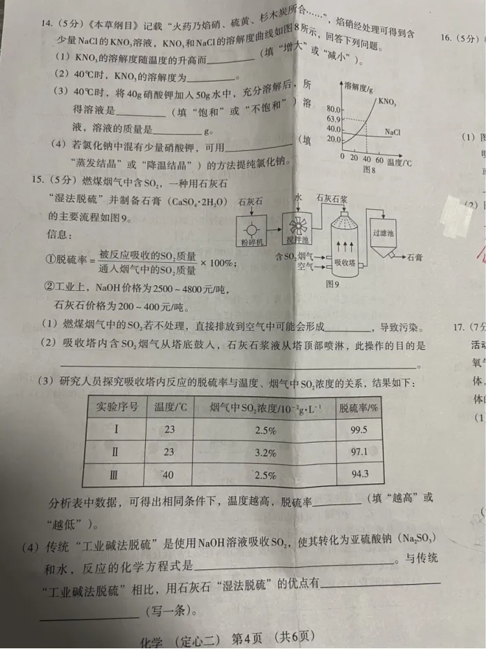 中考化学 | 2026河北省名校中考学业水平模拟定心二 第7张