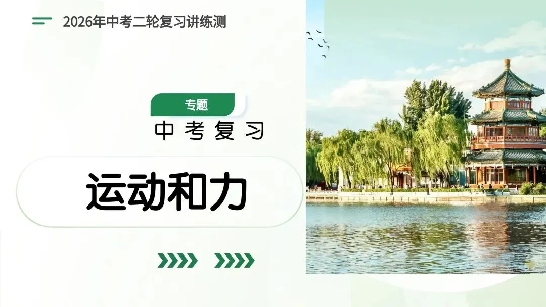 中考物理|运动和力核心考点全梳理!二轮复习直接封神 第1张
