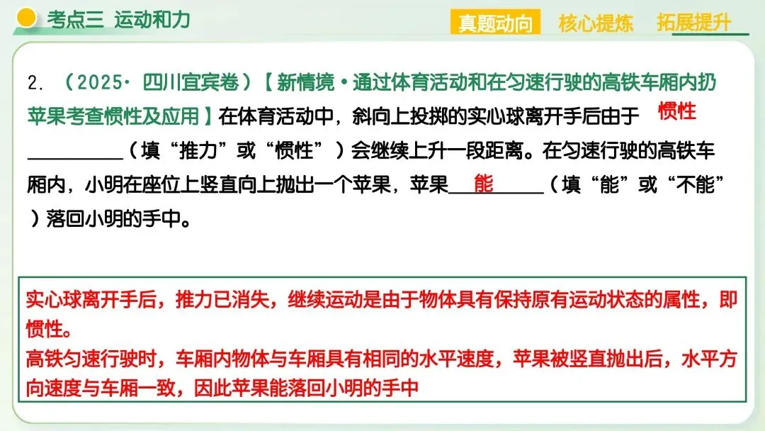 中考物理|运动和力核心考点全梳理!二轮复习直接封神 第42张