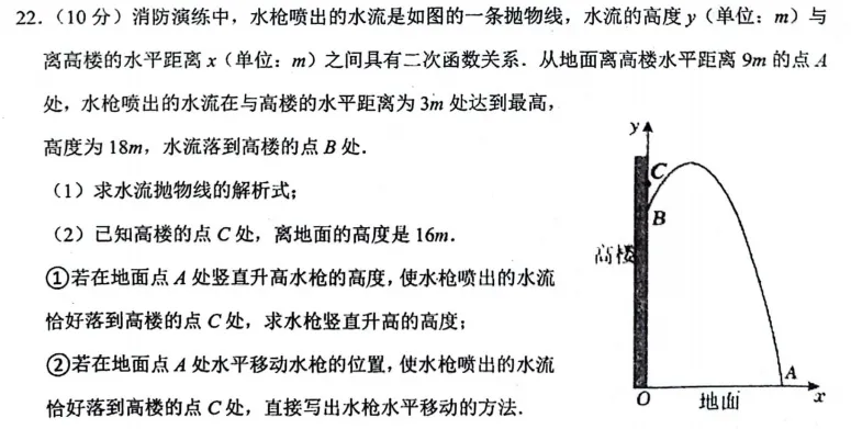 008河南省实验中学中考2025年一模数学试题 第13张