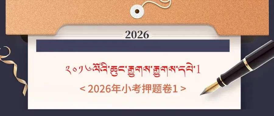 2026年小考藏文押题卷2(试卷+答题卡+答案) 2026ལོའི་ཆུང་རྒྱུགས་རྒྱུགས་དཔེ་༢ 第10张