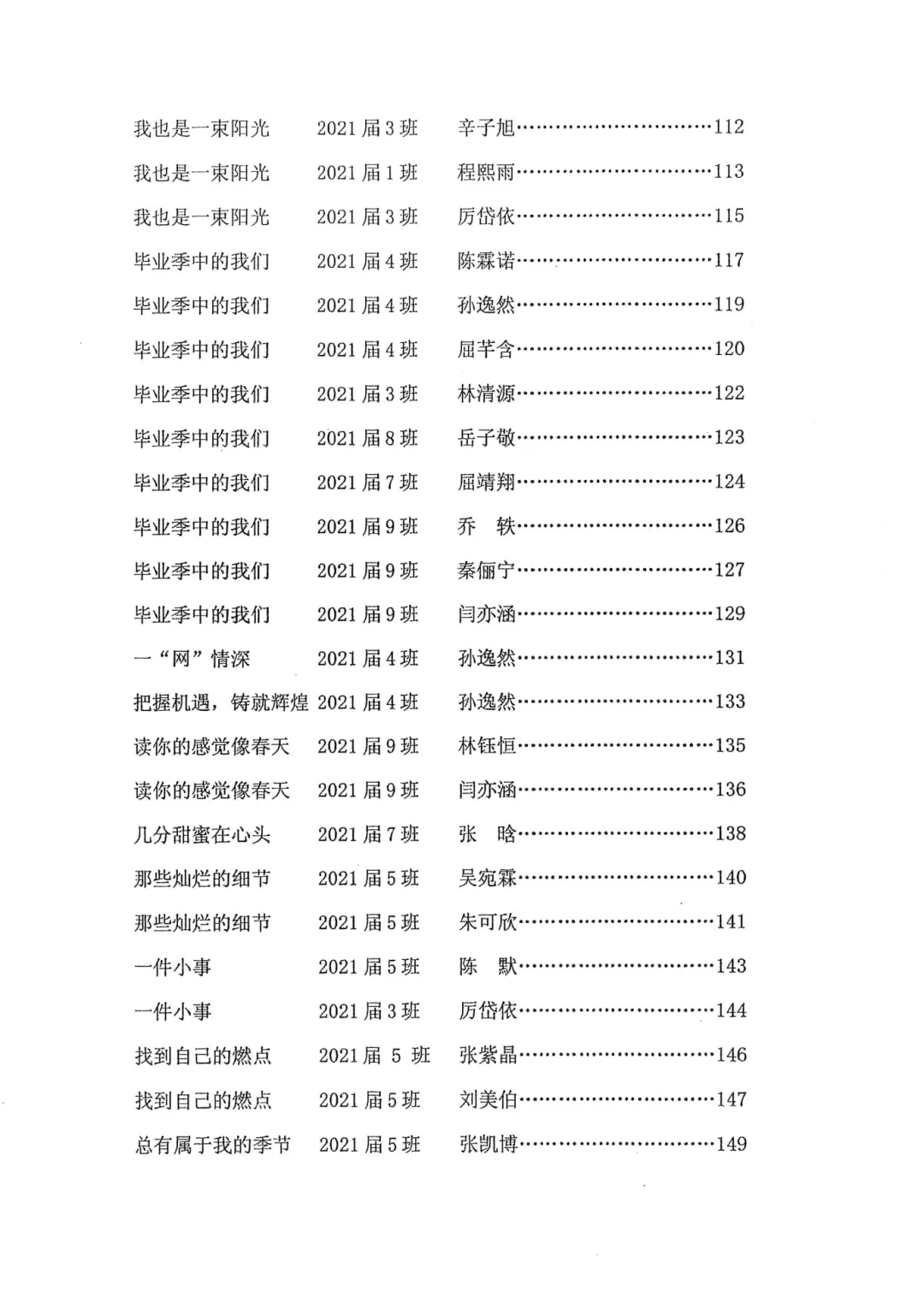 萧红中学 九年级(中考毕业班语文作文纪念册《逆风而行》《栀子花开》)萧红内部资料 第29张