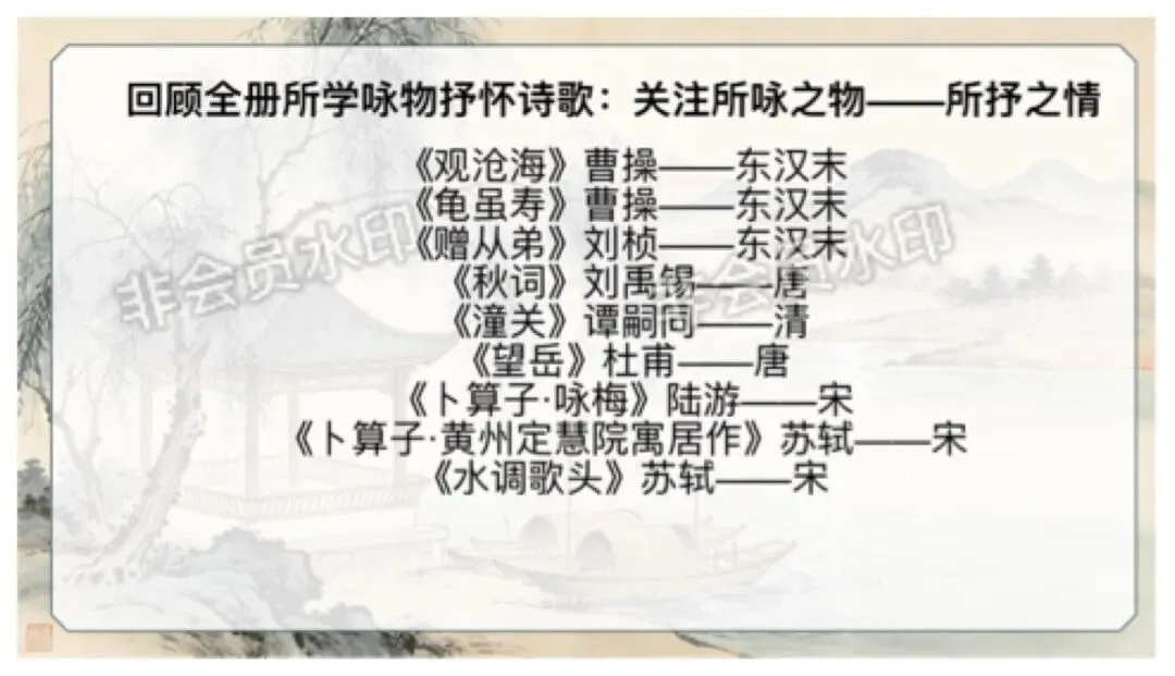 中考语文咏物抒怀诗歌整合复习,这样讲教研组长点赞啦 第3张