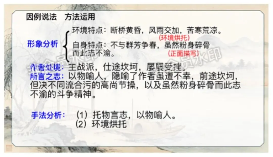 中考语文咏物抒怀诗歌整合复习,这样讲教研组长点赞啦 第18张