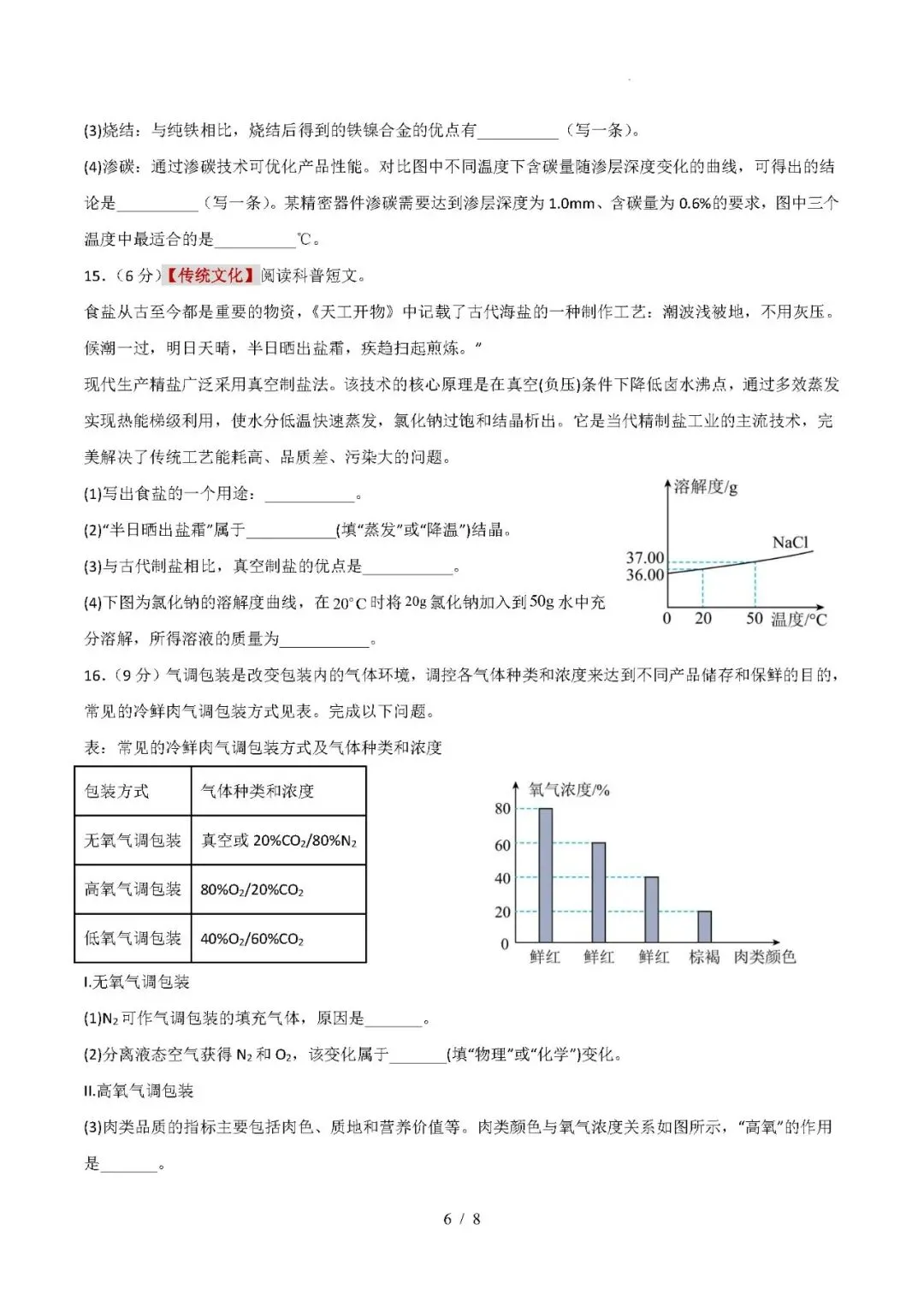 【中考化学】2026年中考化学临考冲刺卷(福建专用) 第6张