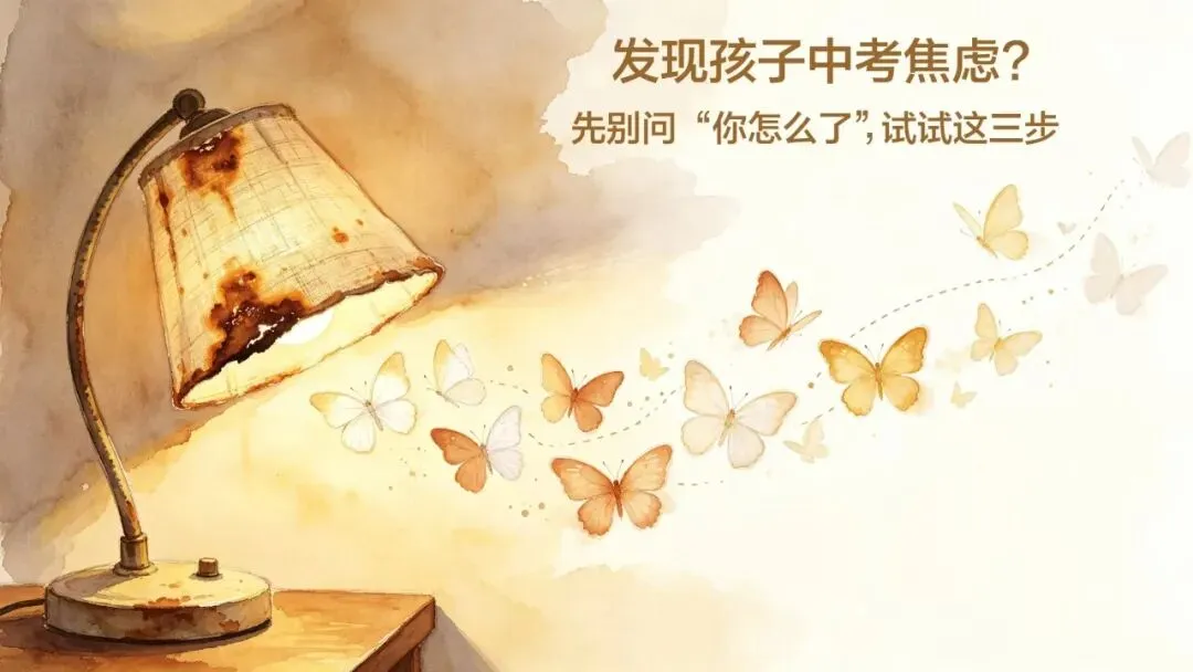 发现孩子中考焦虑?先别问＂你怎么了＂,试试这三步 第1张