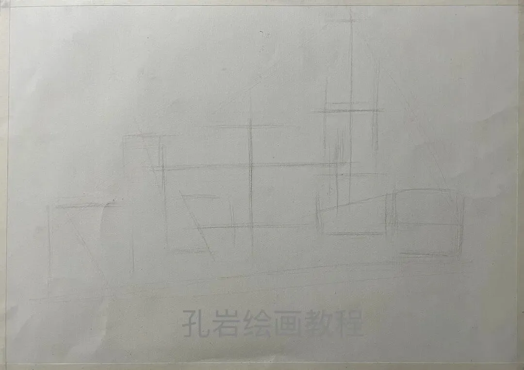 素描六级真题范画解析,非常典型的试卷类型,详细的步骤都记录下来了,看完就会画,非常值得多看几遍的教程 第4张