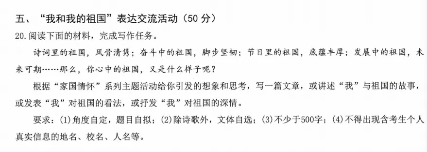 第39期 |浙江各地区中考一模最新最全作文梳理(28篇) 第19张
