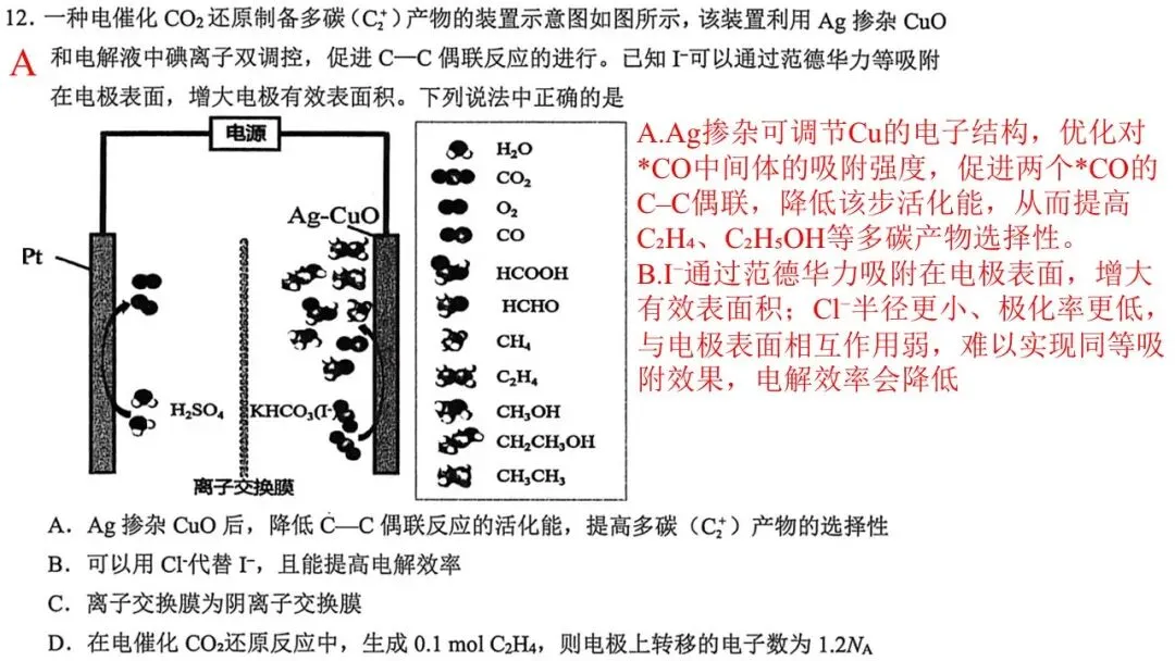 2604 稽阳联谊高三化学试卷解析与讲评 第15张