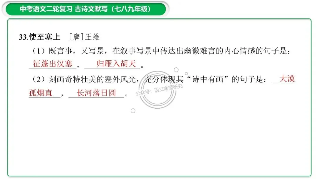 中考古诗文二轮复习默写-理解性默写-课件(PPT85张) 第24张